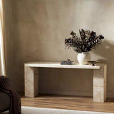 Romano Desert Taupe Marble Console Table | ready to ship!