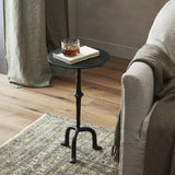 Jocelyn Raw Black Iron End Table | shipping 4/17/2025