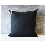 Black Washed Linen Pillow