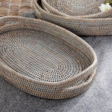 Burma Rattan Oval Serving Trays | ready to ship!