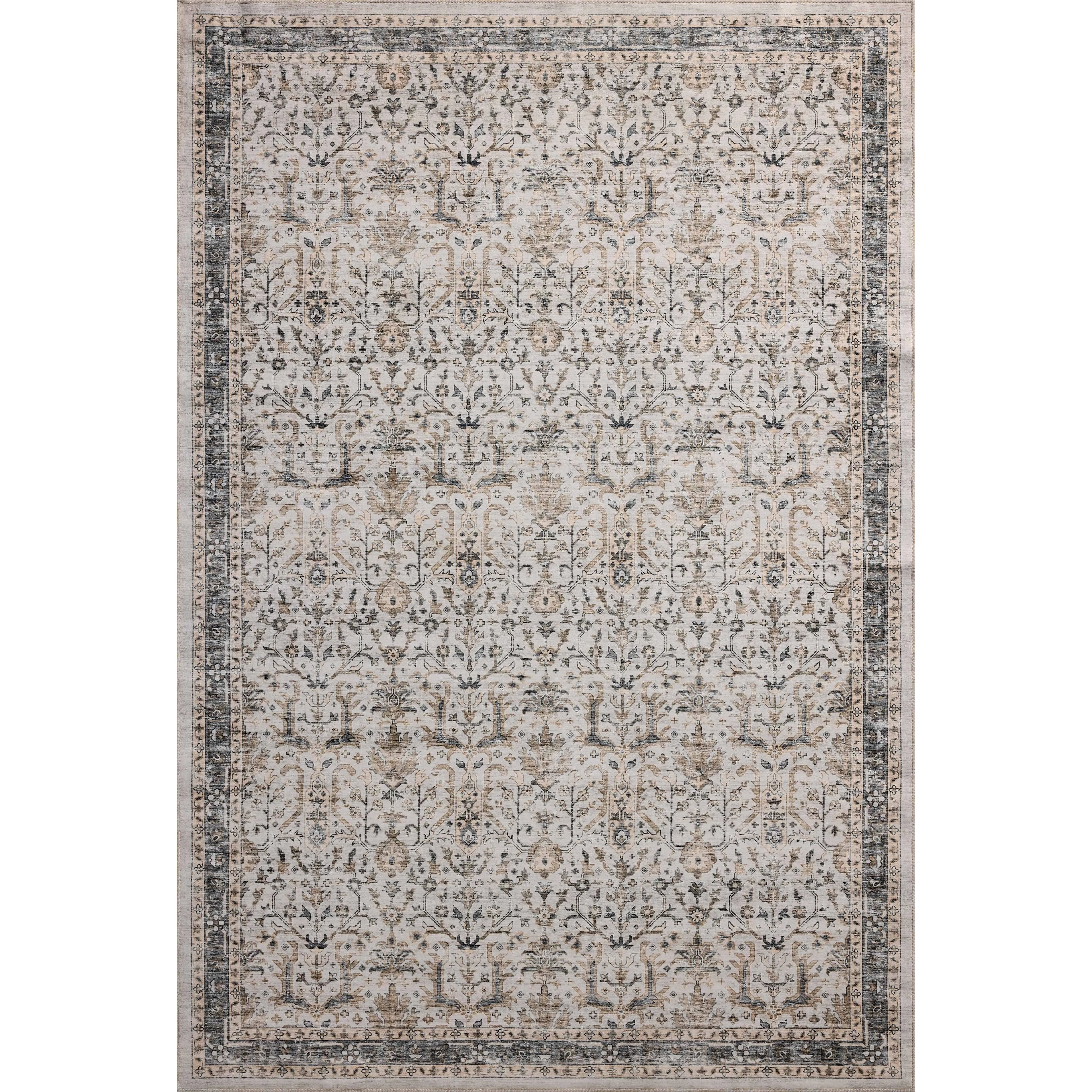 The Anniston Collection is a washable rug with traditional motifs in beautifully saturated and distressed tones. This durable area rug is power-loomed of polyester in China and designed for the busiest rooms of the home—living rooms, bedrooms, kitchens, hallways, and more. Amethyst Home provides interior design, new home construction design consulting, vintage area rugs, and lighting in the Calabasas metro area.