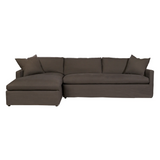 Louis Slipcovered Linen Sectional with Chaise