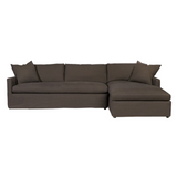 Louis Slipcovered Linen Sectional with Chaise