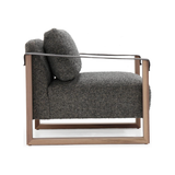 Benedict Club Chair with Leather Arms | shipping 4/15/2025