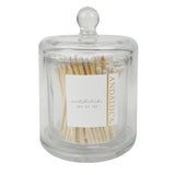 Glass Jar with Lid & 120 Wooden Matches