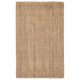 This hand-spun jute Naturals Lucia Achelle Area Rug by Jaipur Living, or NAL03, offers a neutral foundation to transitional homes. Perfect for textile layering and coastal appeal, this texture-rich natural layer lends an eco-friendly accent in a warm-toned taupe hue.